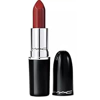 M.A.C. Lustreglass lipstick sheer shine PDA (bricky red)