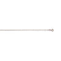 14k 20 Inch Rose Gold Carded Rope Chain With Spring Ring Clasp Necklace Jewelry Gifts for Women