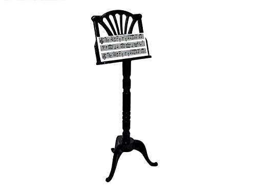 Melody Jane Dollhouse Black Music Stand Miniature 1:12 Scale Accessory