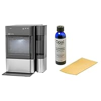 GE Opal 2.0 Countertop Nugget Ice Maker with WiFi Connectivity | Stainless Steel Bundle with Cleaning Kit