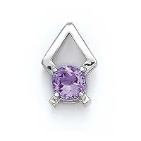 925 Sterling Silver Amethyst Pendant Necklace Jewelry for Women