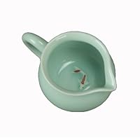 Chinese Longquan Celadon Porcelain Cha Hai Tea Pitcher Red Carp Pattern 140cc