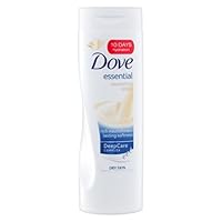 Dove Essential Nourishing Lotion for Dry Skin 400 mL with Free Ayur Soap