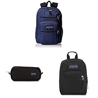 JanSport Back to School Backpack Bundle-Big Student, Large Accessory Pouch, Lunch Box