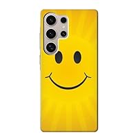 jjphonecase R1146 Yellow Sun Smile Case Cover for Samsung Galaxy S24 Ultra