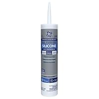 GE All Purpose Silicone Caulk for Window & Door - 100% Waterproof Silicone Sealant, Stronger Adhesion, Freeze & Sun Proof - 10 oz Cartridge, Clear, Pack of 12