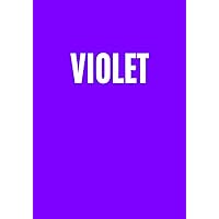 Violet: A decorative book for coffee tables, bookshelves and interior design styling: Stack color decor books to add design to any room. Colorful decorative book ideal for your own home or as a gift.