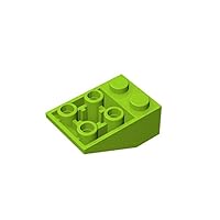 Gobricks GDS-598 ROOF Tile 2X3 Compatible with Lego 3747 All Major Brick Brands Toys Building Blocks Technical Parts Assembles DIY (119 Lime(042),20 PCS)