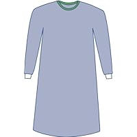 Medline DYNJP2009 Sterile Non-Reinforced Eclipse Surgical Gown, Blue, 4X-Large, Pack of 18