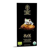 GOURMET FIELDS - Extra Dark Organic Chocolate 82% Cacao, 2.47 oz (70 grams)