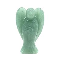Hand-Carved 1.6 Inch Unakite Guardian Angel Natural Gemstone Healing Figurine