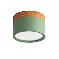 Sturdy Downlights for Ceiling Dimmable 5w, 7w, 12w, 15w Downlight Led Home Living Room Corridor Aisle Aluminum Ceiling Lamp Ceiling Fixture (Color : Green, Size : 12w)