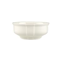 Villeroy & Boch Manoir Round Vegetable Bowl by - Premium Porcelain - Made in Germany - Dishwasher and Microwave Safe - White 8.25 Inches