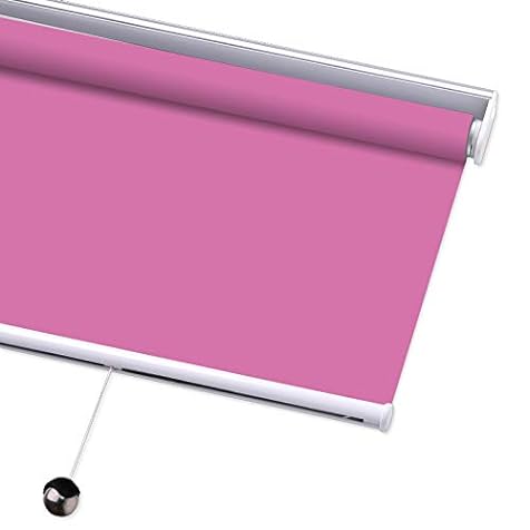 PASSENGER PIGEON Blackout Window Shades, Premium Free-Stop Cordless UV Protection Custom Roller Blinds, 36" W x 48" L, Pink