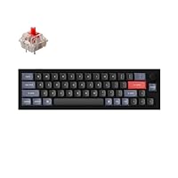 Keychron Q9 Hot-swappable Wired Mechanical Keyboard with RGB LED|Gateron G Pro Red Switch|Knob Version|for Windows and Mac|Ultra Mini Layout (47 Keys)|Aluminum Frame (Black,Q9-M1)