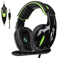 USB Gaming Headset for PC 7.1 Surround Stereo Sound Wired Headphones with Microphone Over-The-Ear Noise Isolating,Memory Foam Ear Pads Breathing LED Light Plug & Play for Laptop Computers