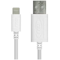 Apple Certified Lightning USB 6ft Cable for iPhone (10/X/8/8 Plus/7/7 Plus/6/6 Plus/6S /6S Plus/5/5S/5C/SE) iPad (Pro/Air/Mini) and iPod Data Sync and Charge Cable (6 feet/1.8M/White)