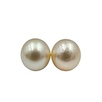 11.25 MM (Approx.) Size AA Luster Loose Pearl Cream Color Round Shape Pearl Beads Natural Real South Sea Pearl Personalize Gift