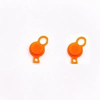 2PCS Replacement C-Stick C Key Cap Analog C Joystick Stick Cap Cover for New 3DS / New 3DS XL/New 3DS LL 2015 Orange