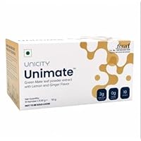 Unicity Unimate Green Mate Leaf Extract with Lemon and Ginger Flavor Powder for Good Health