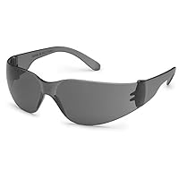 Gateway Safety 4683 UL-Certified StarLite Safety Glasses, Gray Lens, Gray Temple (Pack of 10)