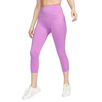 Nike Go Women's Firm-Support High-Waisted Cropped Leggings with Pockets Med