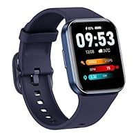 WalkerFit Smart Watch, Smart Watches for Men, Fitness Watch with Heart Rate,25+ Sports, IP68 Waterproof Activity Trackers,Android Smart Watch for iPhone Compatible, Blue