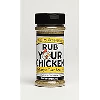 Rub Your Chicken Rotisserie Flavor Seasoning - Pack of 3 6 Ounce Jars