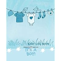 It's a boy. Baby Log Book: Interior and paper type: Black and white interior| With white paper| Soft cover finish: Matt| Print size: 8 x 10 inches| Number of pages: 120