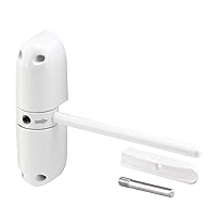 Prime-Line KC11US Safety Spring Door Closer, 4-3/4 In. Arm, UL Listed, Diecast, White (Single Pack)