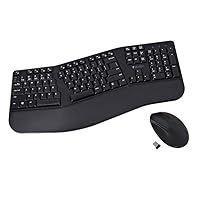 V7 Bluetooth Ergonomic Keyboard and Mouse Combo - US Layout
