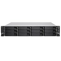 QNAP TS-h1283XU-RP-E2236-32G SAN/NAS Storage System - Intel Xeon E-2236 Hexa-core (6 Core) 3.40 GHz - 12 x HDD Supported - 0 x HDD Installed - 12 x SSD Supported - 0 x SSD Installed - 32 GB RAM DDR4 S