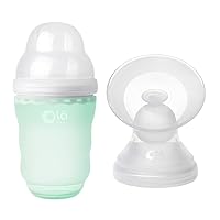 Olababy GentleBottle(Mint, 8oz) + Breast Milk Collection Attachment Bundle