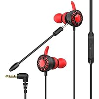 New Gaming Earphone 7.1 Headset Helmets with Dual Mic Gaming Earphones PC Gamer with Volume Control for PUBG PS4 CSGO Casque Games red