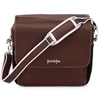 New Kim`s Fanci Free Brown Pink 3 In1 Convertible Diaper Bag Travel Tote Purse