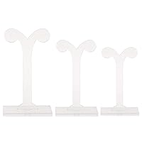 3Pcs Acrylic Earring Display Stand Black Clear Earring Holder for T Bar Earring Retail Display Photography Props Earring