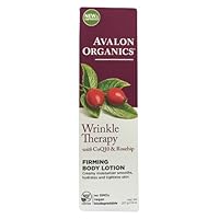 Avalon Organics Wrinkle Therapy with CoQ10 & Rose- hip Firming Body Lotion, 8 Ounce(pack of 8)