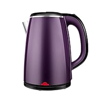 Kettles, Double Wall- Grade Stainless Steel,1.8, 1500W Fast Boiling,Led Light Prompt,360° Rotation,Bass Boil Water-Click Keep Warm/Purple