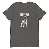I Love My Pug T-Shirt | Cotton Thsirt | Tshirt for Pug Owners