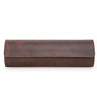 Leather Watch Box With Multiple Cylindrical Convenient Home Travel Watch Storage Boxes