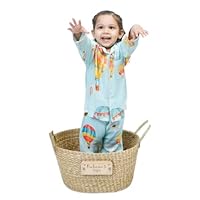 Cappadocia Hot Air Balloons (Mint Green) - Bamboo Muslin Night Suit Set