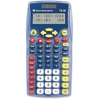 Texas Instruments TI-15 Explorer Elementary Calculator - 2 Line(s) - 11 Character(s) - Battery/Solar Powered - 6.9quot; x 3.5quot; x 0.7quot; - Blue