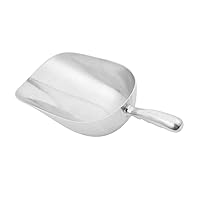 58 oz Aluminum Scoop with Contoured Handle, Large Utility Scoop by Tezzorio, One-Piece Aluminum Scoop for Dry Goods, Spices, Candies, Popcorn, Flour