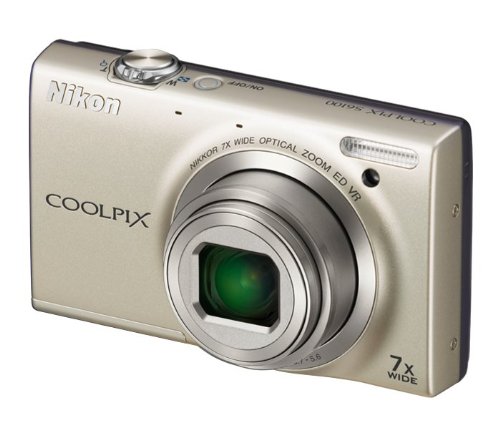 Nikon COOLPIX S6100 16 MP Digital Camera with 7x NIKKOR Wide-Angle Optical Zoom Lens and 3-Inch Touch-Panel LCD (Silver) (OLD MODEL)