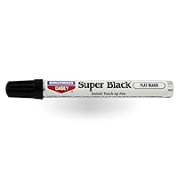 Birchwood Casey Long-Lasting Fast-Drying Super Black Touch-Up Pen for Deep Scratches and Worn Areas, FLAT BLACK, 0.33 OUNCE