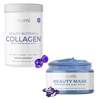 Butterfly Collagen Powder and Beauty Facial Mask,Ultimate Beauty Bundle for Women - Perfect for Skin Care.