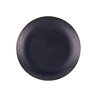VINTAGE INOX Black Round Coop Plate, 9.8 inches (250 mm), Made in Japan, Black VINTAGEINOX Cafe Restaurant Plate, Round Stainless Steel, Aging, Unbreakable, Dishwasher Safe