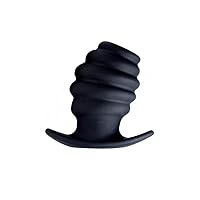 Master Series Hive Ass Tunnel Silicone Ribbed Hollow Anal Plug, Medium Medium (Pack of 1)