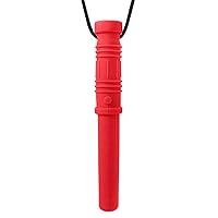 ARK's Bite Saber Chew Necklace (Soft & Chewy for Mild Chewing Only) - Red