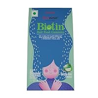 Biotin Hair Food Gummies - Boost Hair, Skin & Nail Health with Sesbania Extract, Biotin, Vitamin B12 & Folic Acid – No Added Sugar, Gluten-Free, GMO-Free - 60 Kaccha Aam Flavour Vegan Gummies